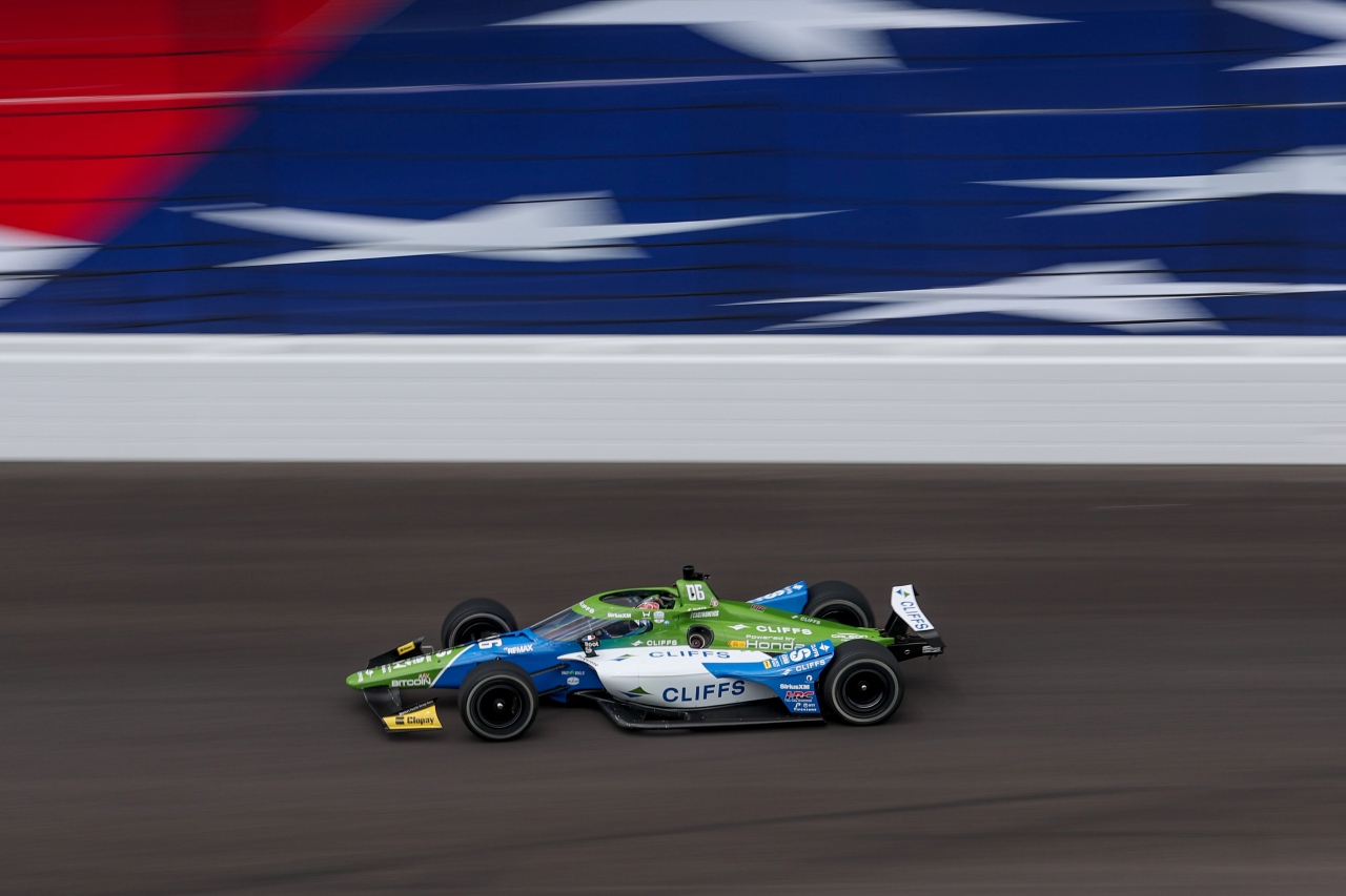 インディ500オープンテストが実施、2日間の全体ベストはルーキーのカイオ・コレットに。33台が4697周を走行