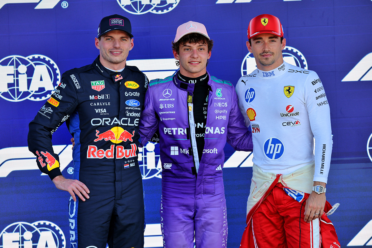 2026年F1第4戦マイアミGP　予選上位3名