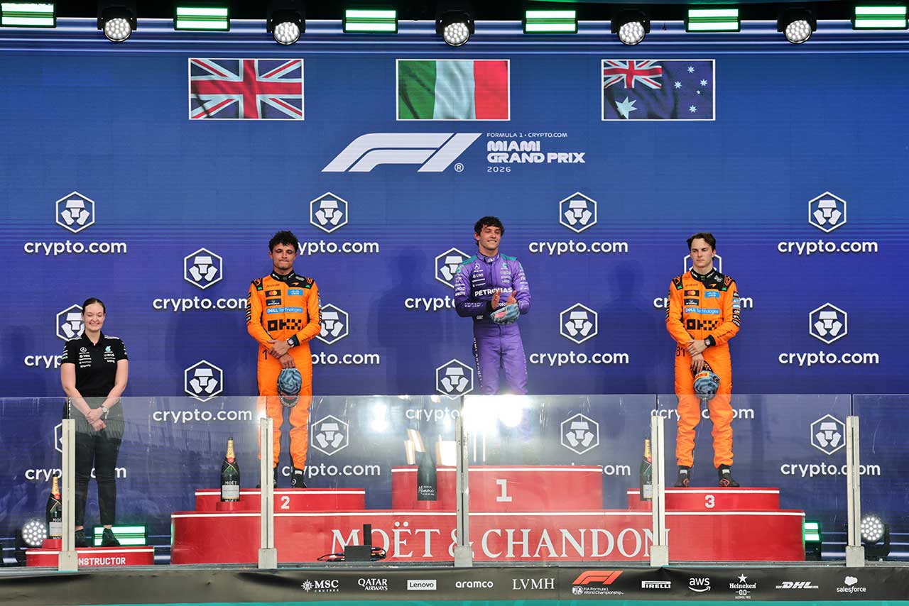 2026年F1第4戦マイアミGP　表彰式