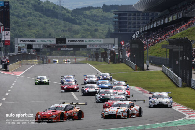 GT500クラスの決勝スタート　2026スーパーGT第2戦富士