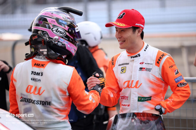 坪井翔と山下健太（au TOM’S GR Supra）