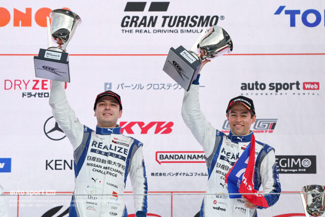 木村偉織／ジョアオ・パオロ・デ・オリベイラ組（リアライズ日産メカニックチャレンジGT-R）