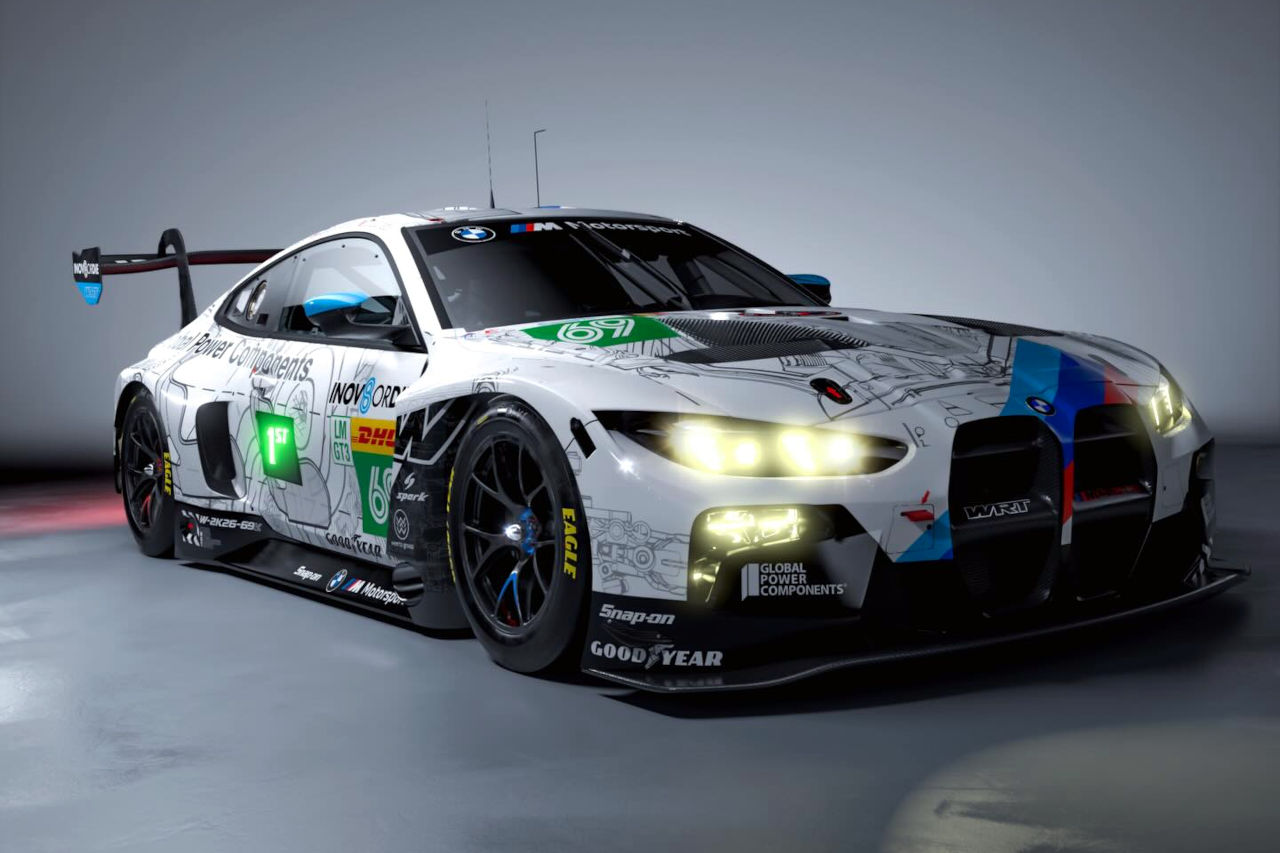 チームWRTがM4 GT3エボの新リバリーを公開。今季ふたつめのテーマはBMW純正パーツ／WECスパ