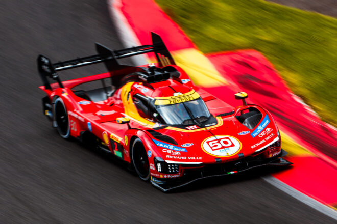 フェラーリ499Pがスパでも最速発進。アストン、アルピーヌが続く【FP1レポート】