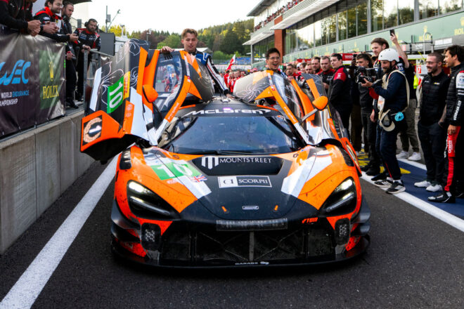 終盤に荒れたスパでBMWが歴史的なワン・ツー、WECハイパーカー初優勝を祝う。トヨタは可夢偉組が追い上げ5位入賞【第2戦決勝／後半レポート】