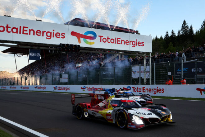 終盤に荒れたスパでBMWが歴史的なワン・ツー、WECハイパーカー初優勝を祝う。トヨタは可夢偉組が追い上げ5位入賞【第2戦決勝／後半レポート】