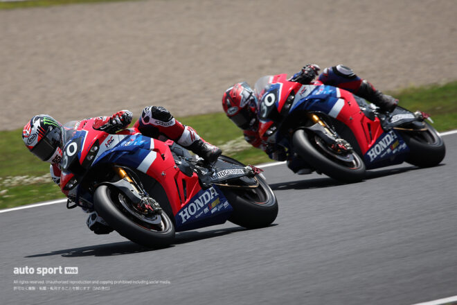 Honda HRC（高橋巧／ジョナサン・レイ）のランデブー走行／2026鈴鹿8時間耐久ロードレース 特別スポーツ走行