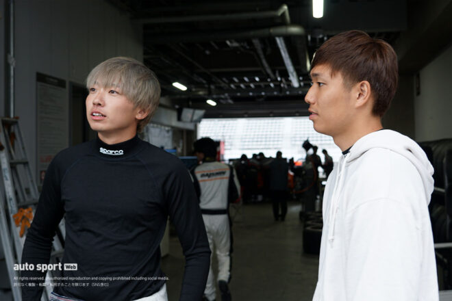 塩津佑介と荒尾創大（DAISHIN GT-R GT3）