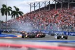 2026年F1第4戦マイアミGP決勝スタート　マックス・フェルスタッペン（レッドブル）、シャルル・ルクレール（フェラーリ）、アンドレア・キミ・アントネッリ（メルセデス）