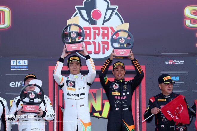 SROジャパンカップ2026年第1ラウンドSUGOはHitotsuyama with CORNES RACINGとBINGO RACING with LM corsaが優勝を飾る