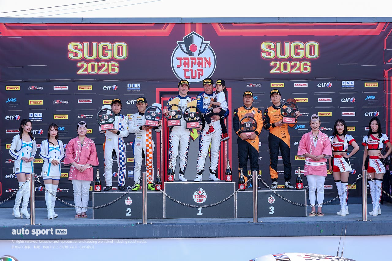 SROジャパンカップ2026年第1ラウンドSUGOはHitotsuyama with CORNES RACINGとBINGO RACING with LM corsaが優勝を飾る