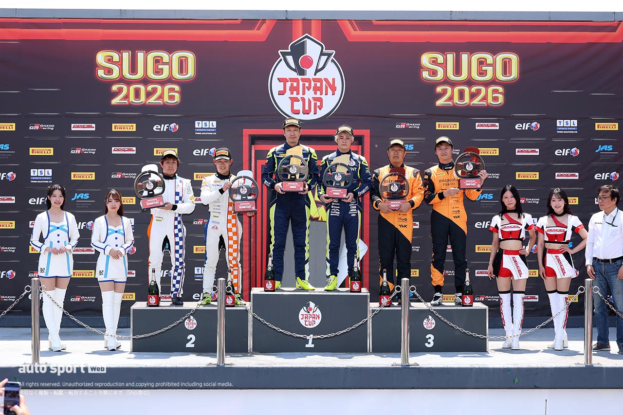 SROジャパンカップ2026年第1ラウンドSUGOはHitotsuyama with CORNES RACINGとBINGO RACING with LM corsaが優勝を飾る