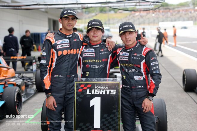 全日本スーパーフォーミュラ・ライツ選手権第9戦鈴鹿は多重クラッシュ発生も梅垣清が3連勝。TOM’Sがトップ4を占める