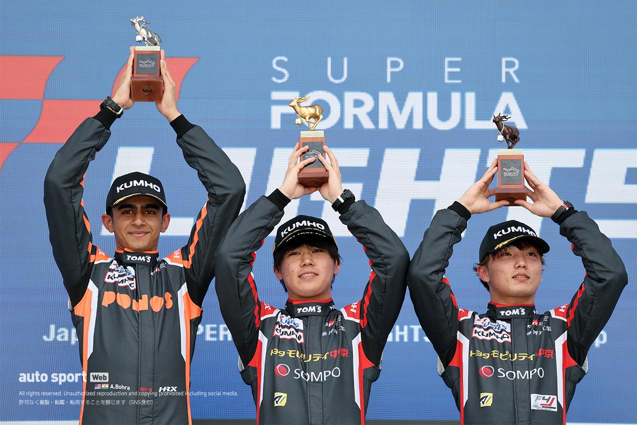 全日本スーパーフォーミュラ・ライツ選手権第9戦鈴鹿は多重クラッシュ発生も梅垣清が3連勝。TOM’Sがトップ4を占める
