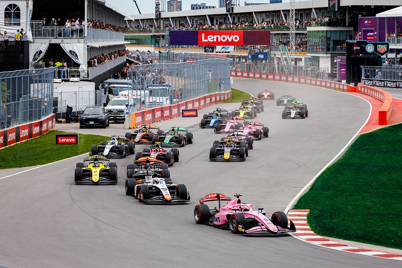 2026年FIA F2第3戦モントリオール　スプリントレースのスタート