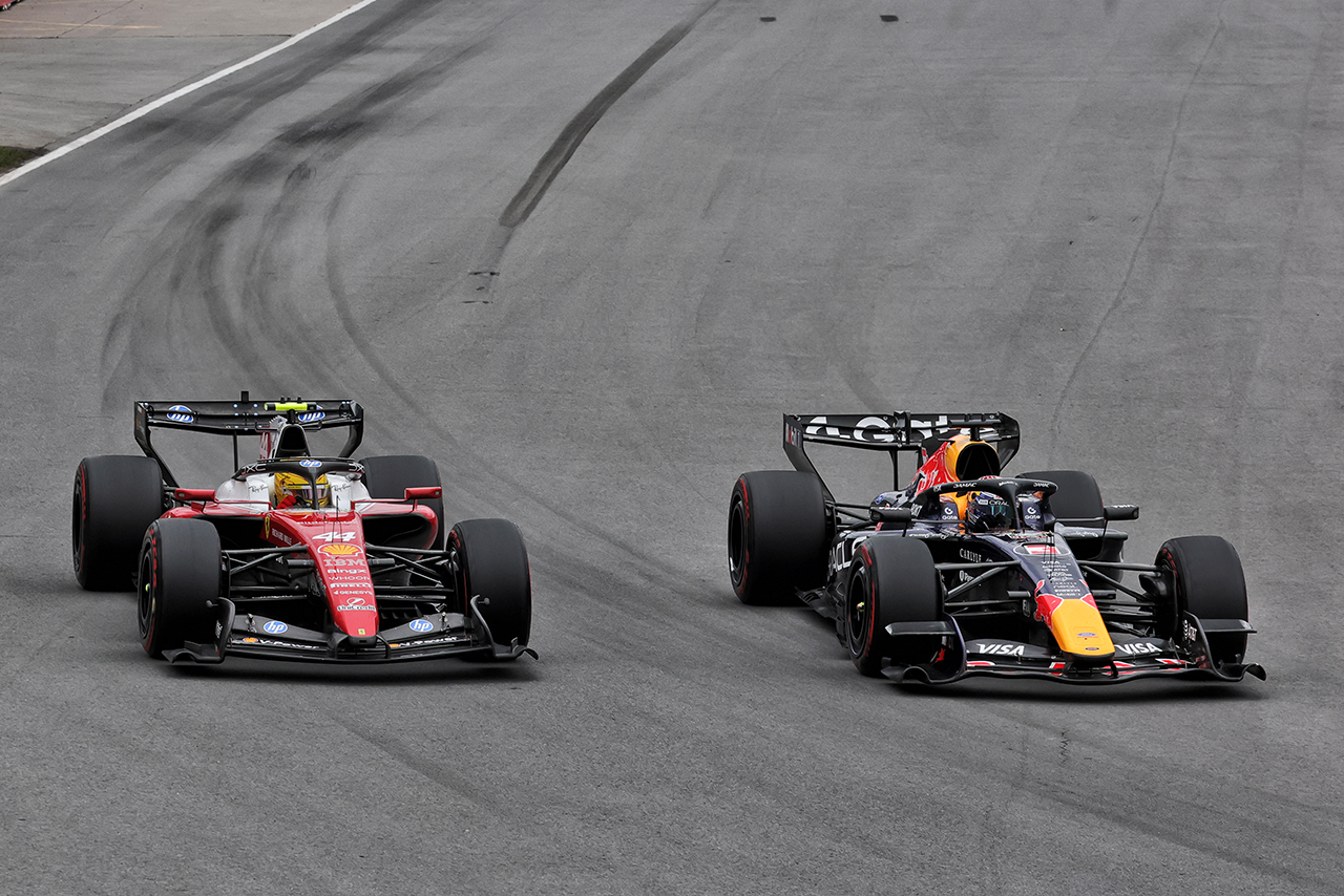 ルイス・ハミルトン（フェラーリ）＆マックス・フェルスタッペン（レッドブル）