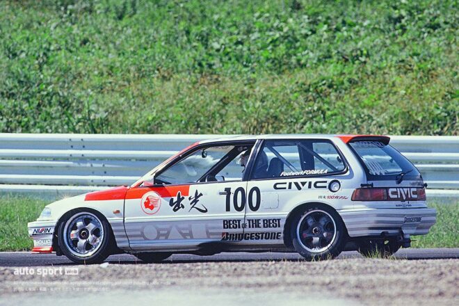 『出光MOTIONシビック（JTC）』右京×村松。ふたりの若武者が駆ったハコ【忘れがたき銘車たち】