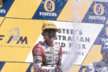 1993年オーストラリアGP表彰台での原田哲也