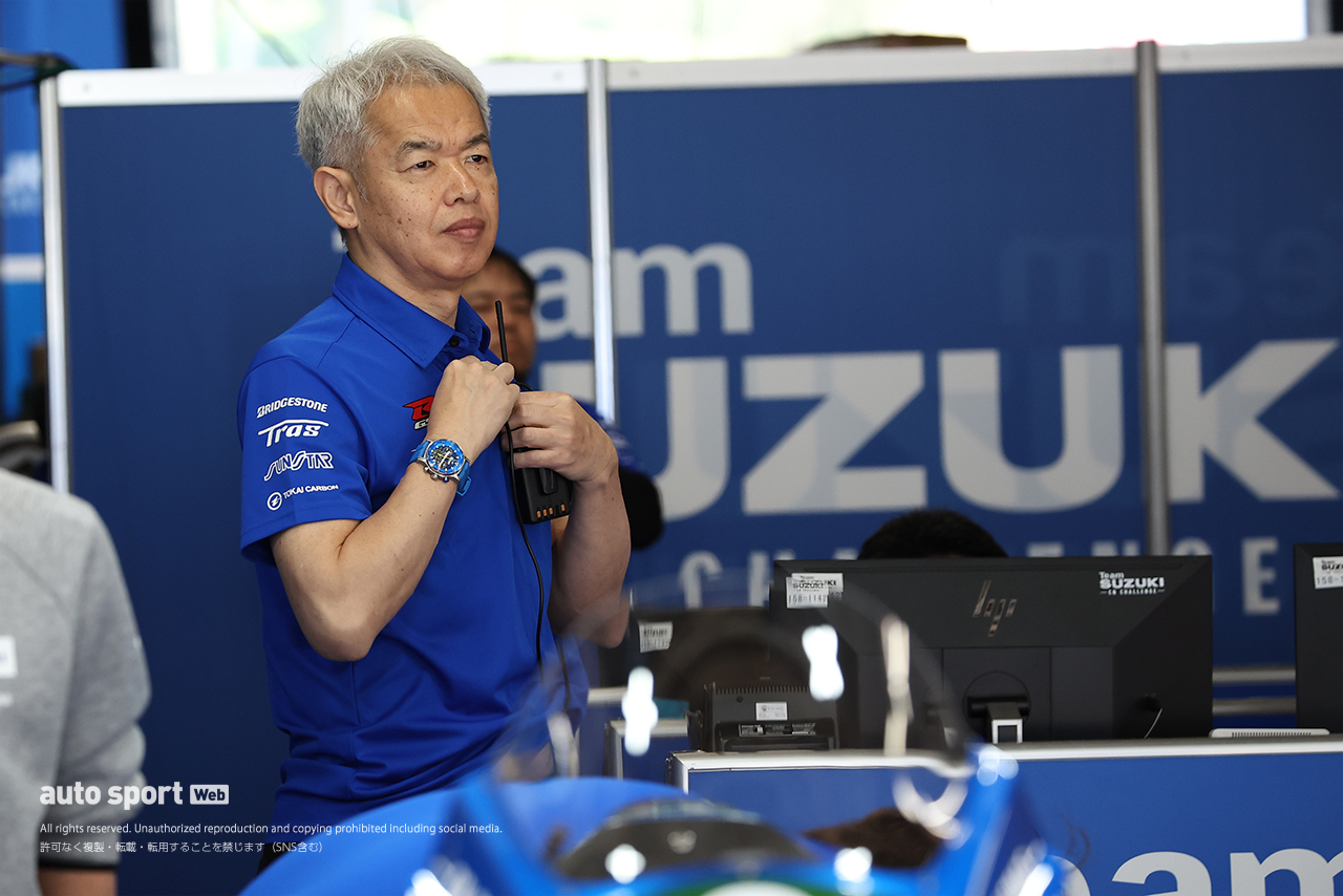 プロジェクトリーダーの佐原伸一氏（Team SUZUKI CN CHALLENGE）／鈴鹿8耐テスト