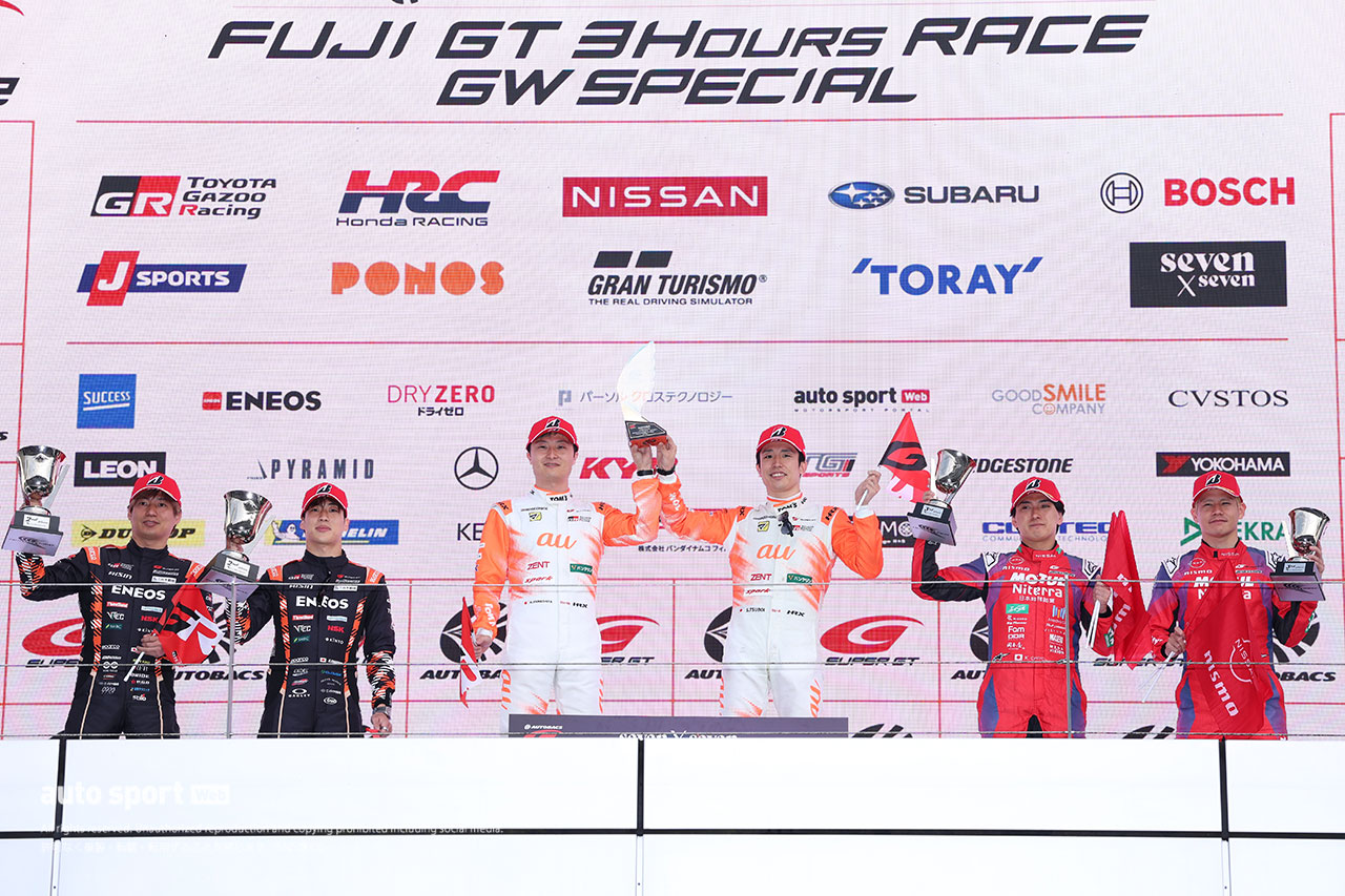 2026スーパーGT第2戦富士　GT500クラス表彰式　