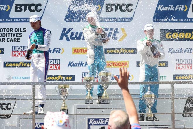 BMWが予選レース制覇から今季初勝利。トヨタの元王者シェドンも移籍後初の通算54勝目／BTCC第3戦