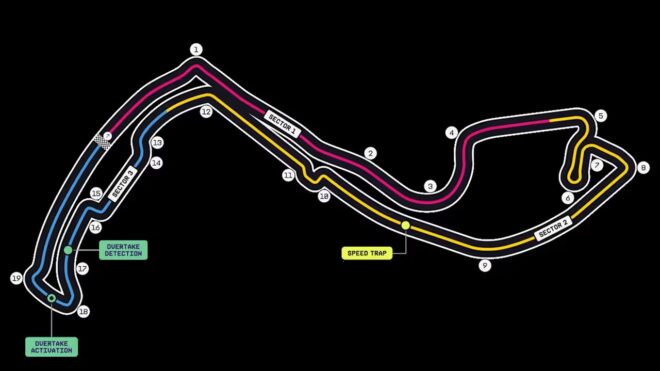 2026年F1モナコGPのコースマップ