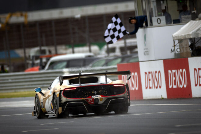 前澤友作、初の総合優勝飾る。2年ぶり復帰のフェラーリ・チャレンジ・ジャパンで連続表彰台／第3戦もてぎ