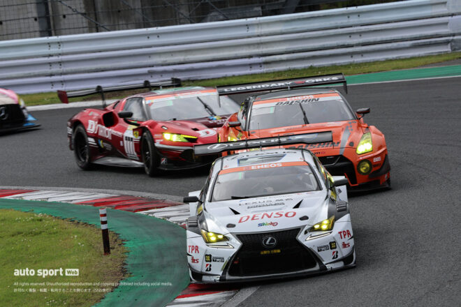DENSO LEXUS RC F GT3、DAISHIN GT-R GT3、D’station Ferrari 296 GT3