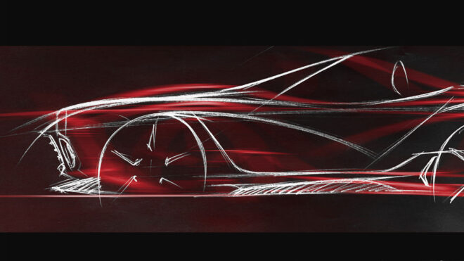 最新作はオープン2シーター？ 光岡が新型車の発表を予告し、ティザーを初公開