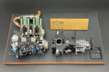 マツダ787Bのル・マン優勝から35年、搭載するロータリーエンジン『R26B』を1／6スケールで再現。クラッチやミッションも