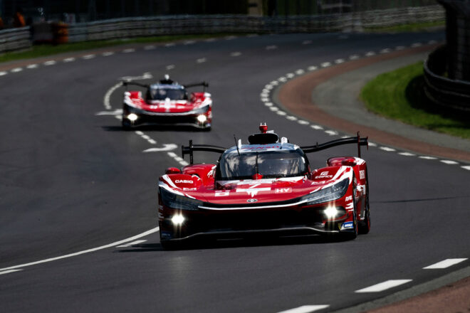TOYOTA RACINGがル・マン24時間予選を2台そろって通過。ハイパーポール進出権獲得、夜間FP2首位に「上々」の手応え