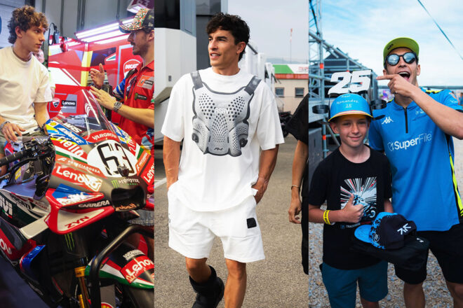 キミ・アントネッリが地元GPを観戦／プロテクターTシャツ／見事なヘルメット【SNSピックアップMotoGP】