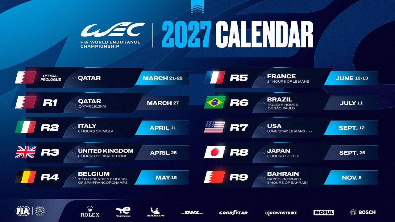 2027年のWECは全9戦。シルバーストンが2019年以来のカレンダー復帰を果たす