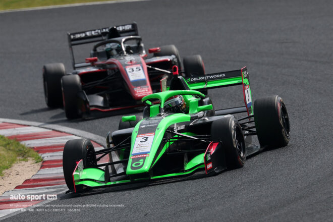 スーパーフォーミュラ・ライツ第10戦岡山は三井優介がポール・トゥ・ウインで今季3勝目を飾る