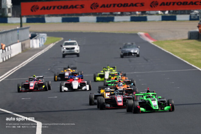 スーパーフォーミュラ・ライツ第10戦岡山は三井優介がポール・トゥ・ウインで今季3勝目を飾る