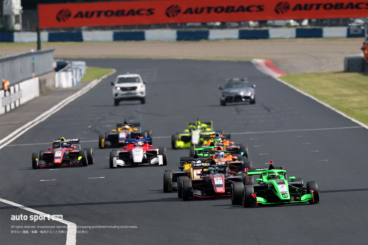 スーパーフォーミュラ・ライツ第10戦岡山は三井優介がポール・トゥ・ウインで今季3勝目を飾る