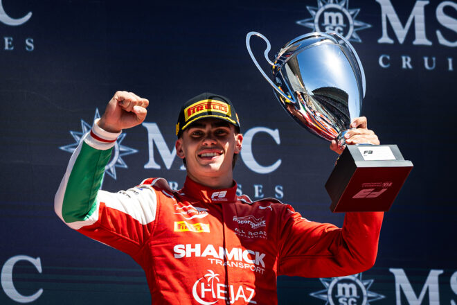 FIA F3第3戦バルセロナ　スプリントレースを制したジェームズ・ウォートン（プレマ・レーシング）
