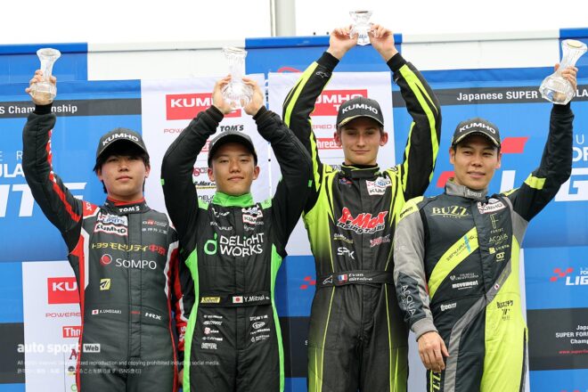 全日本スーパーフォーミュラ・ライツ選手権第12戦岡山は三井優介が制し3連勝。ランキングで梅垣清を逆転