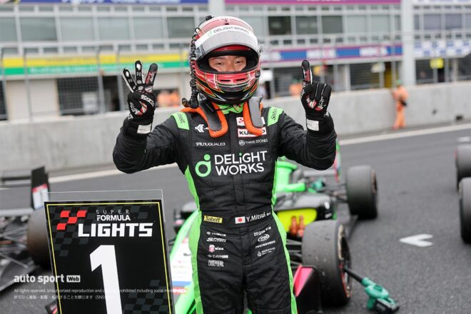 全日本スーパーフォーミュラ・ライツ選手権第12戦岡山は三井優介が制し3連勝。ランキングで梅垣清を逆転