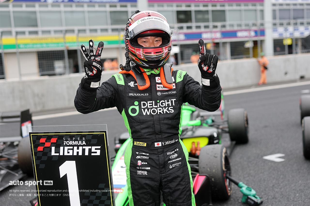 全日本スーパーフォーミュラ・ライツ選手権第12戦岡山は三井優介が制し3連勝。ランキングで梅垣清を逆転