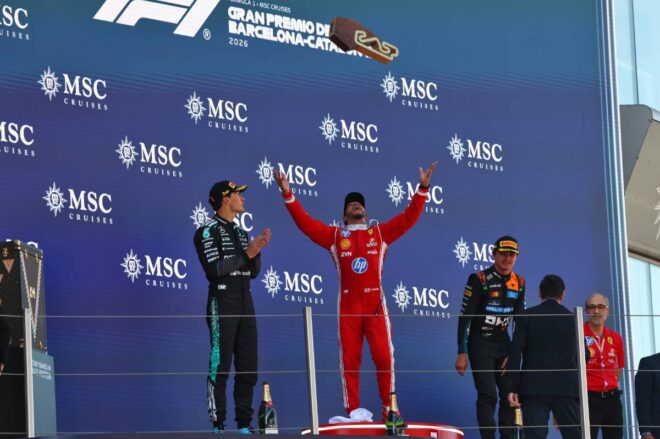 2026年F1第7戦バルセロナ・カタルーニャGP　表彰式