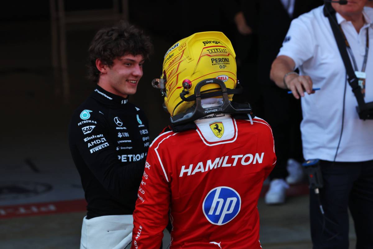 アンドレア・キミ・アントネッリ（メルセデス）＆ルイス・ハミルトン（フェラーリ）