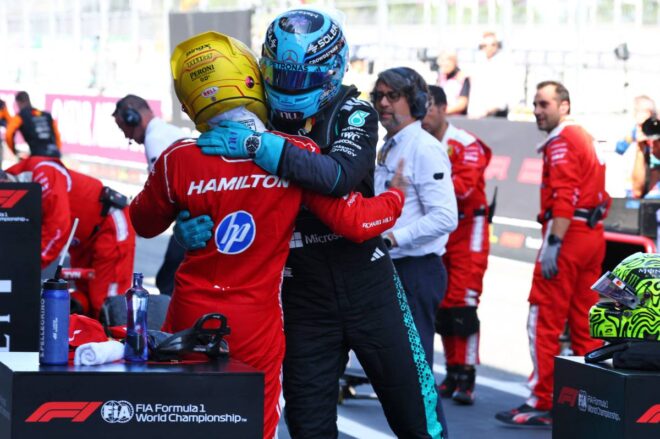 ルイス・ハミルトン（フェラーリ）＆ジョージ・ラッセル（メルセデス）