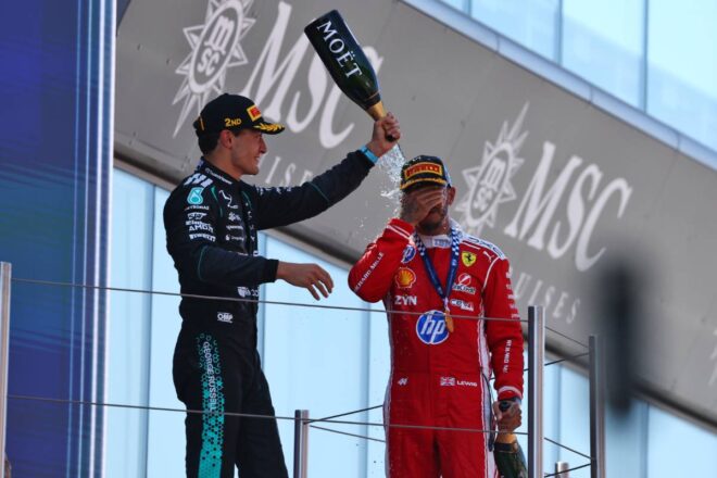 ルイス・ハミルトン（フェラーリ）＆ジョージ・ラッセル（メルセデス）