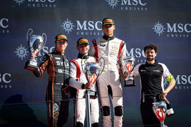 2026年FIA F3第3戦バルセロナ　フィーチャーレース表彰式