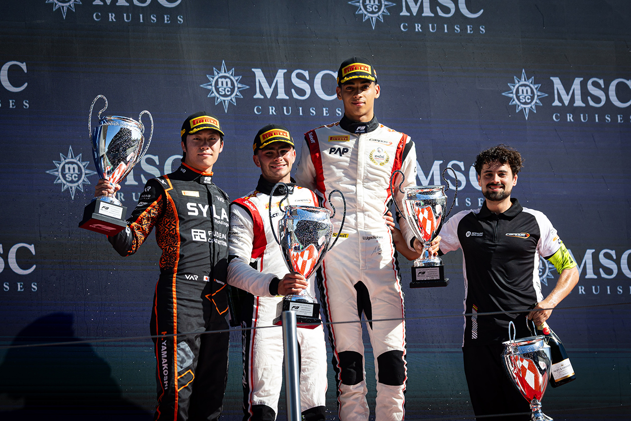 2026年FIA F3第3戦バルセロナ　フィーチャーレース表彰式