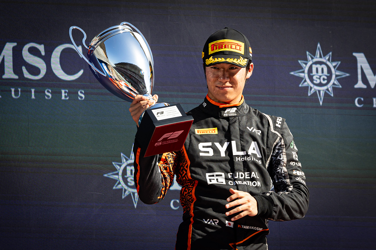 2026年FIA F3第3戦バルセロナ　フィーチャーレースで2位となった山越陽悠（VAR）