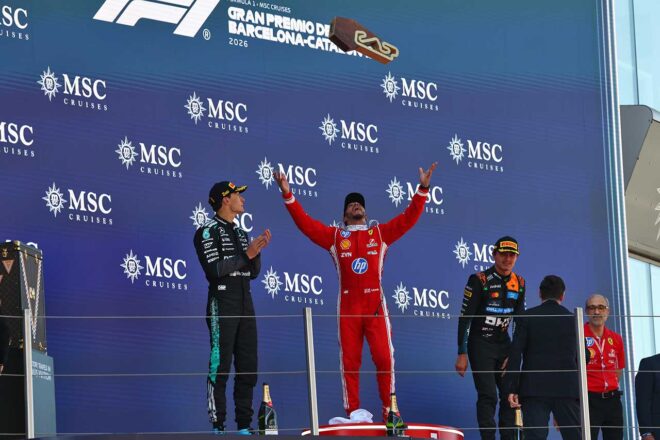 2026年F1第7戦バルセロナ・カタルーニャGP　表彰式