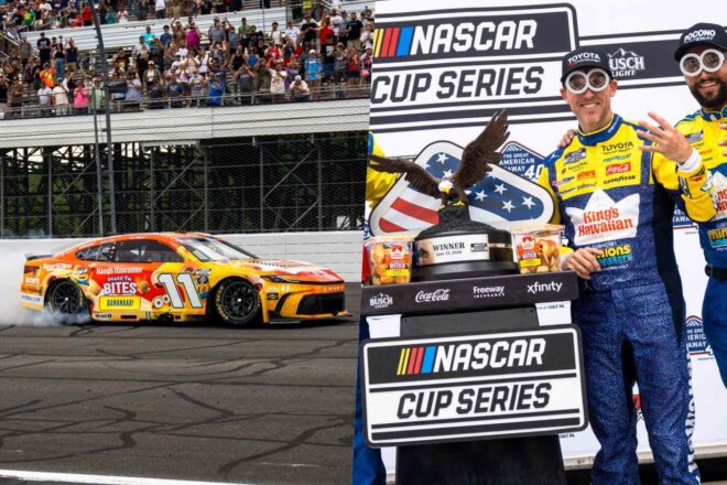 デニー・ハムリンが得意のポコノで無双。同地8勝目、フルタイム21年目で初の3連勝／NASCAR第16戦
