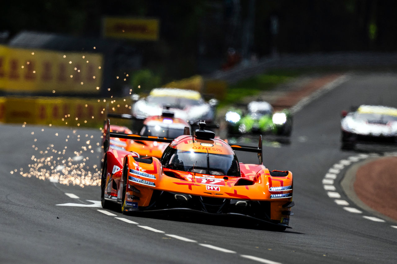 ル・マン初参戦で一時4番手を走行。ジェネシス首脳陣、『GMR-001ハイパーカー』のペースと完走に「驚いた」／WEC第3戦